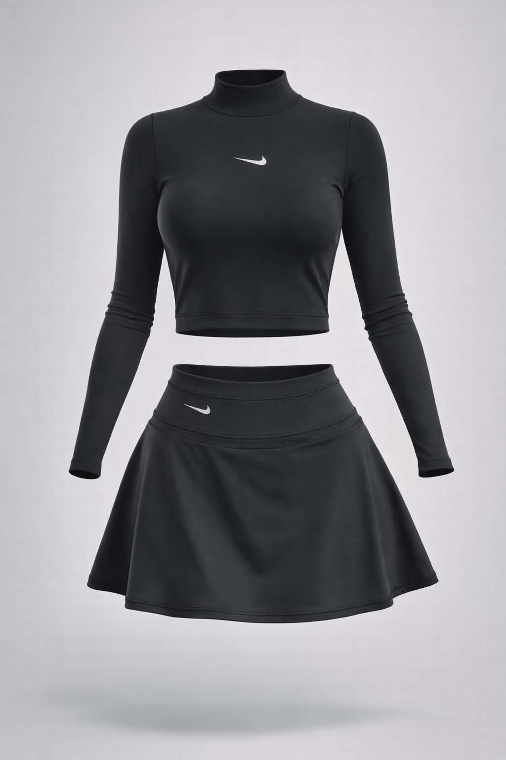 Conjunto Deportivo Falda Short y Buzo: Look Moderno y Cómodo 2 Piezas